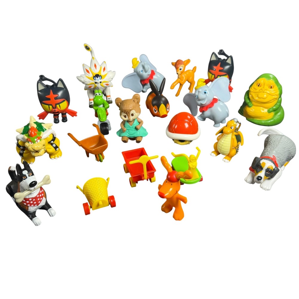 McDonalds Happy Meal Toy Lot Nintendo Disney Pokemon Star Wars Figures 18pc